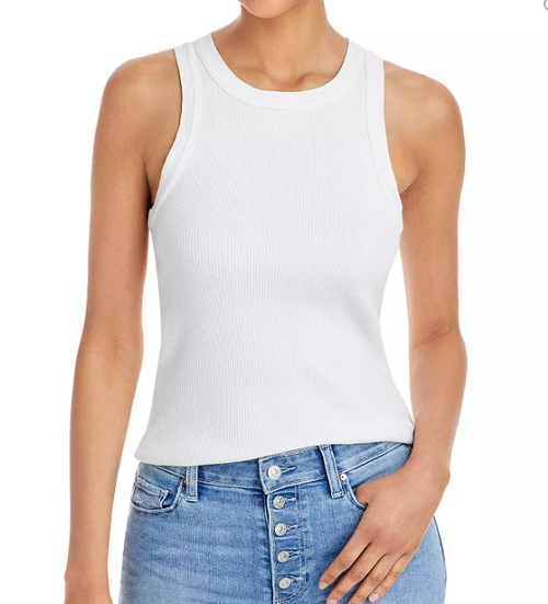 Isabel Rib Tank- White