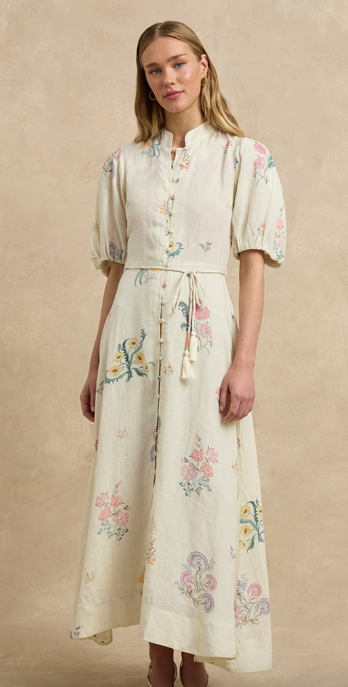 Kira Dress Parlour Flower | Midi Dress | Michelle Farmer