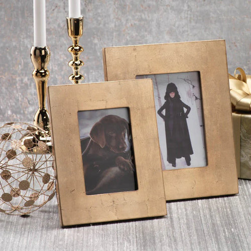Gold Leaf Photo Frame - 5x7