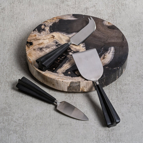Petrified Wood Cheese Board- Round
