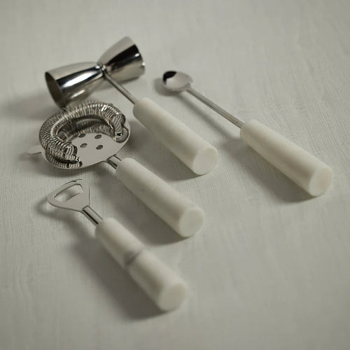 Soho Marble Bottle Opener-White