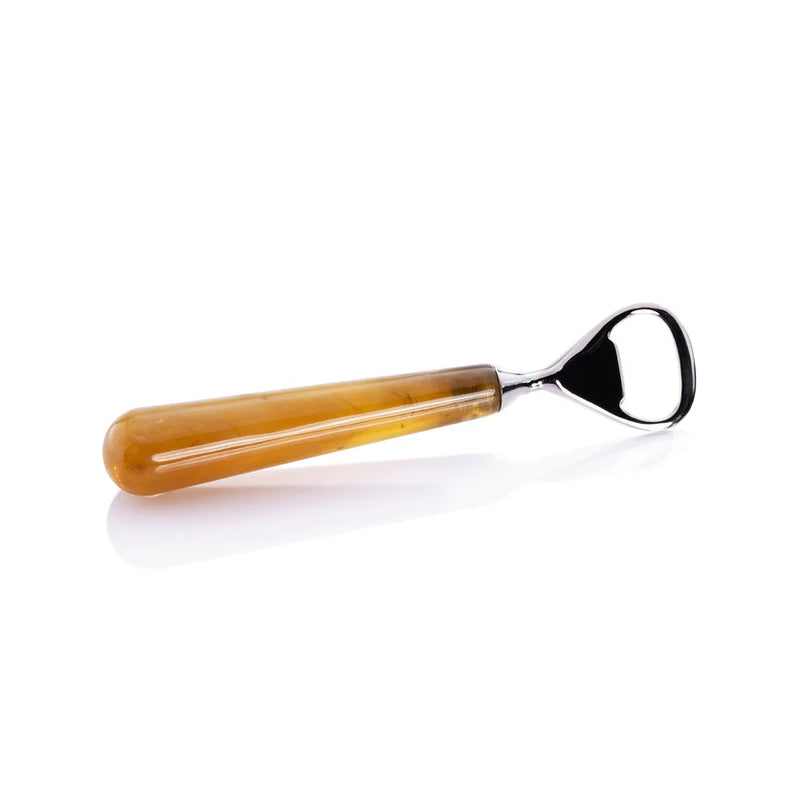 Spiga Bottle Opener- Nickel/Amber