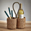 Matera Seagrass Two Bottle Caddy