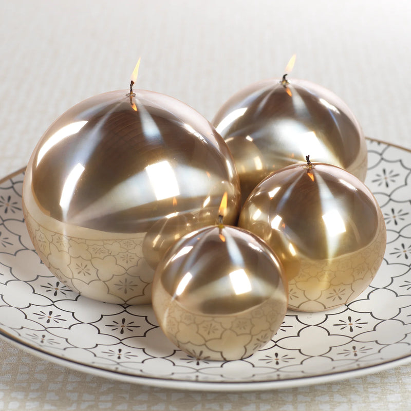 Titanium Ball Candle -  Gold