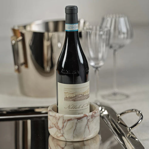 Rosso Verona Matte Marble Bowl  / Wine Coaster