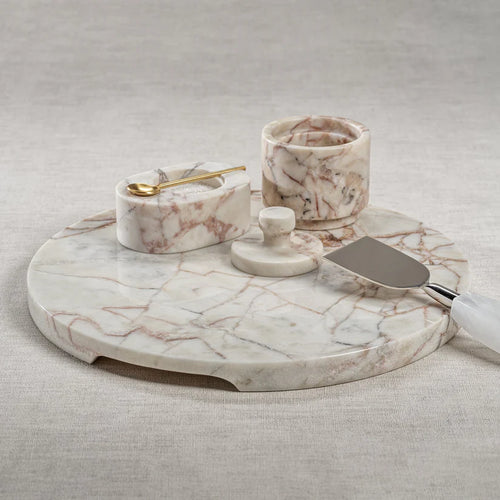 Rosso Verona Polished Marble Cheese and Charcuterie Board