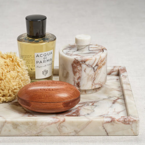 Rosso Verona Matte Marble  Lidded Jar