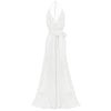 Bias Gown - Single Layer- Linen Gauze - White