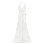 Bias Gown - Single Layer- Linen Gauze - White