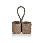 Matera Seagrass Two Bottle Caddy