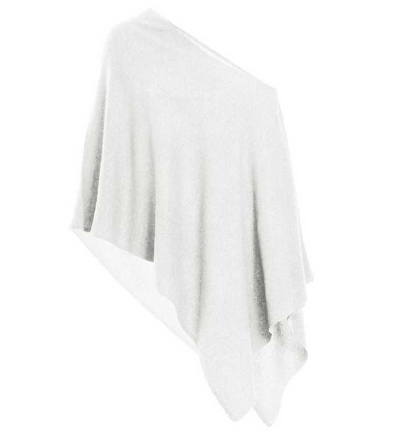 Cashmere Ruana - White