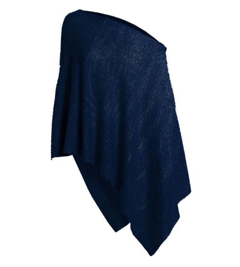 Cashmere Ruana - Navy