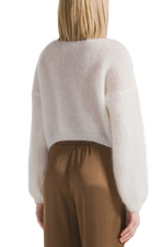Cornelia Cropped Cardigan- White