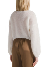 Cornelia Cropped Cardigan-Light Taupe