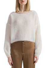 Cornelia Cropped Cardigan-Light Taupe