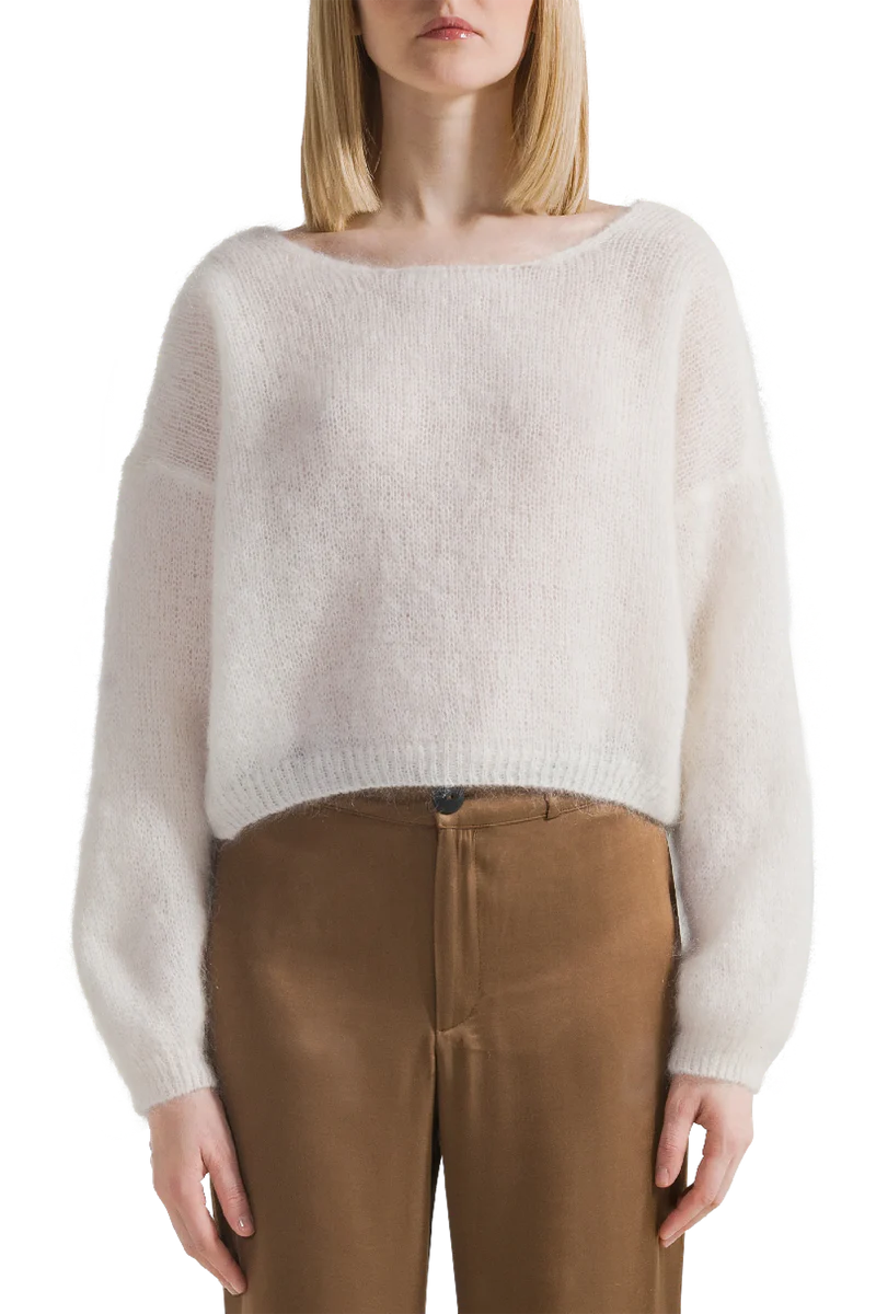 Cornelia Cropped Cardigan-Light Taupe