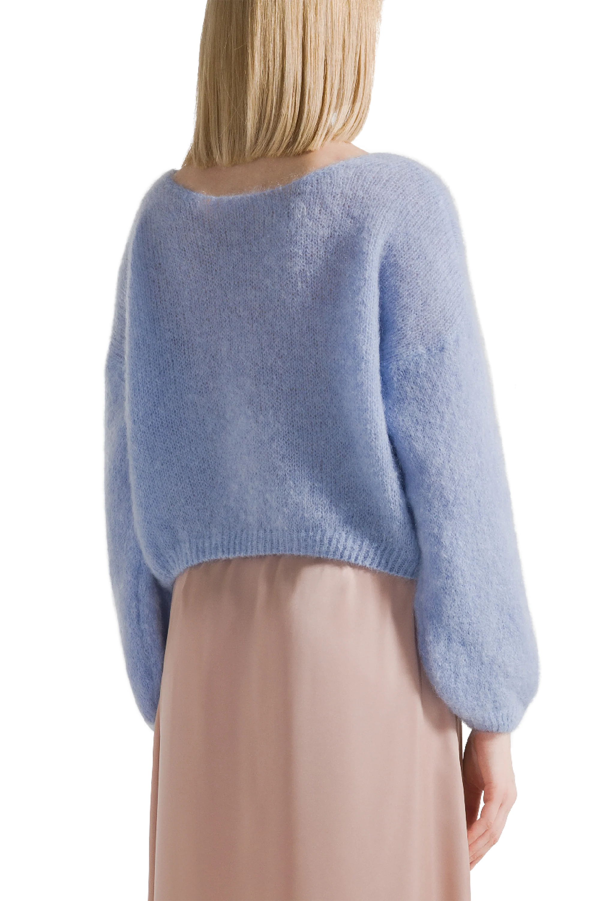 Cornelia Cropped Cardigan- Light Blue – Michelle Farmer Cornelia Cropped Cardigan- Light Blue – Michelle Farmer