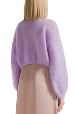 Cornelia Cropped Cardigan- Light Purple