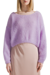 Cornelia Cropped Cardigan- Light Purple