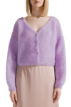 Cornelia Cropped Cardigan- Light Purple