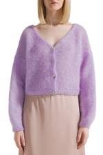 Cornelia Cropped Cardigan- Light Purple