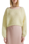Cornelia Cropped Cardigan- Light Yellow