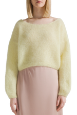Cornelia Cropped Cardigan- Light Yellow