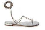 Lecce Sandal- Clear/Silver