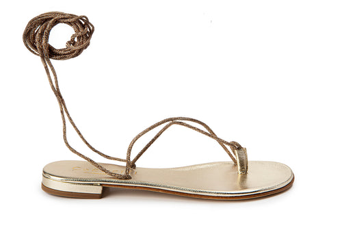 Lecce Sandal- Amber/Gold