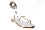 Lecce Sandal- Clear/Silver