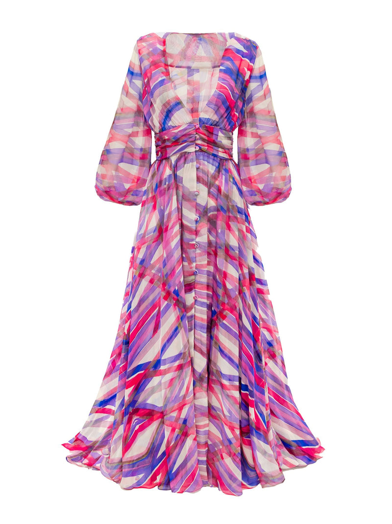 Crawford Maxi Gown - Pink Violet