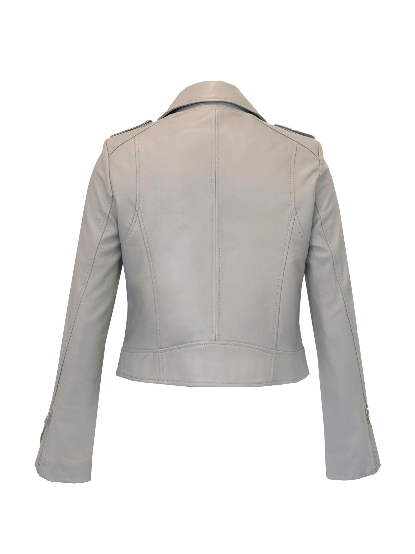 Leather Jacket with Gold Hardware Michelle Farmer