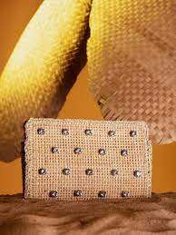 Nature Crystal Clutch- Natural/Crystal