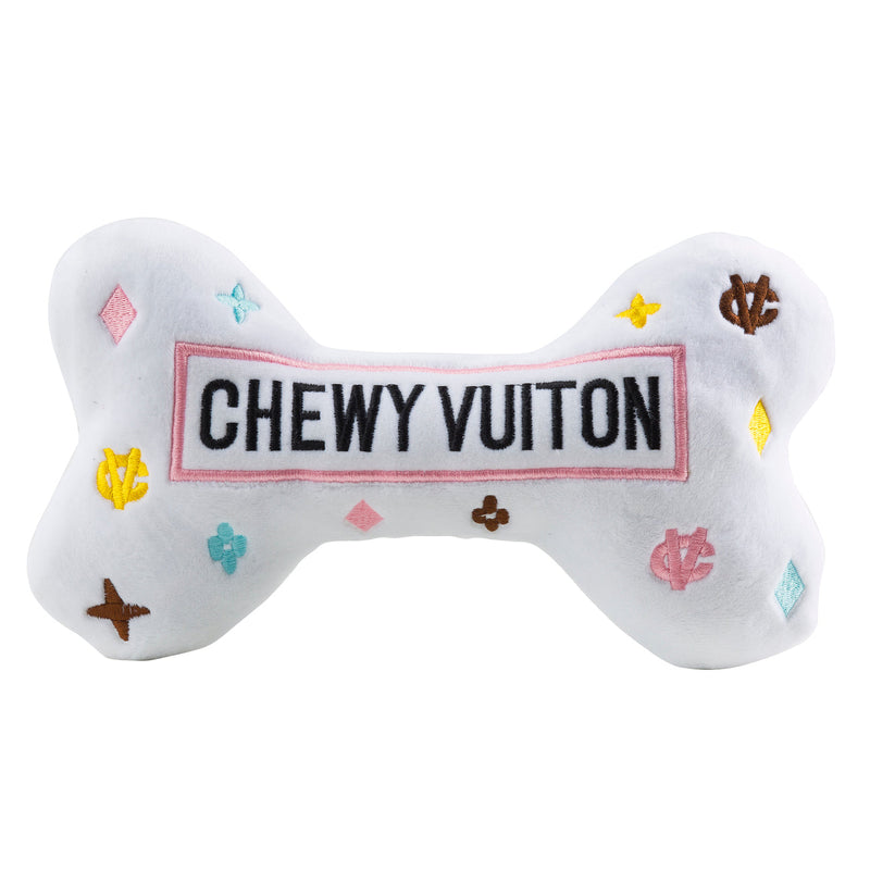 Large Chewy Vuiton Bone - White