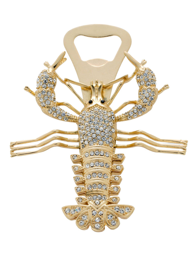 Lobster Bottle Opener with Crystals