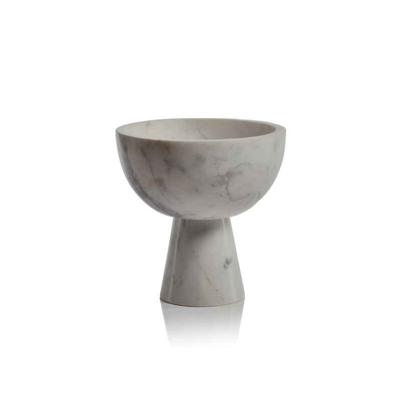 Shiraz White Footed Marble Bowl