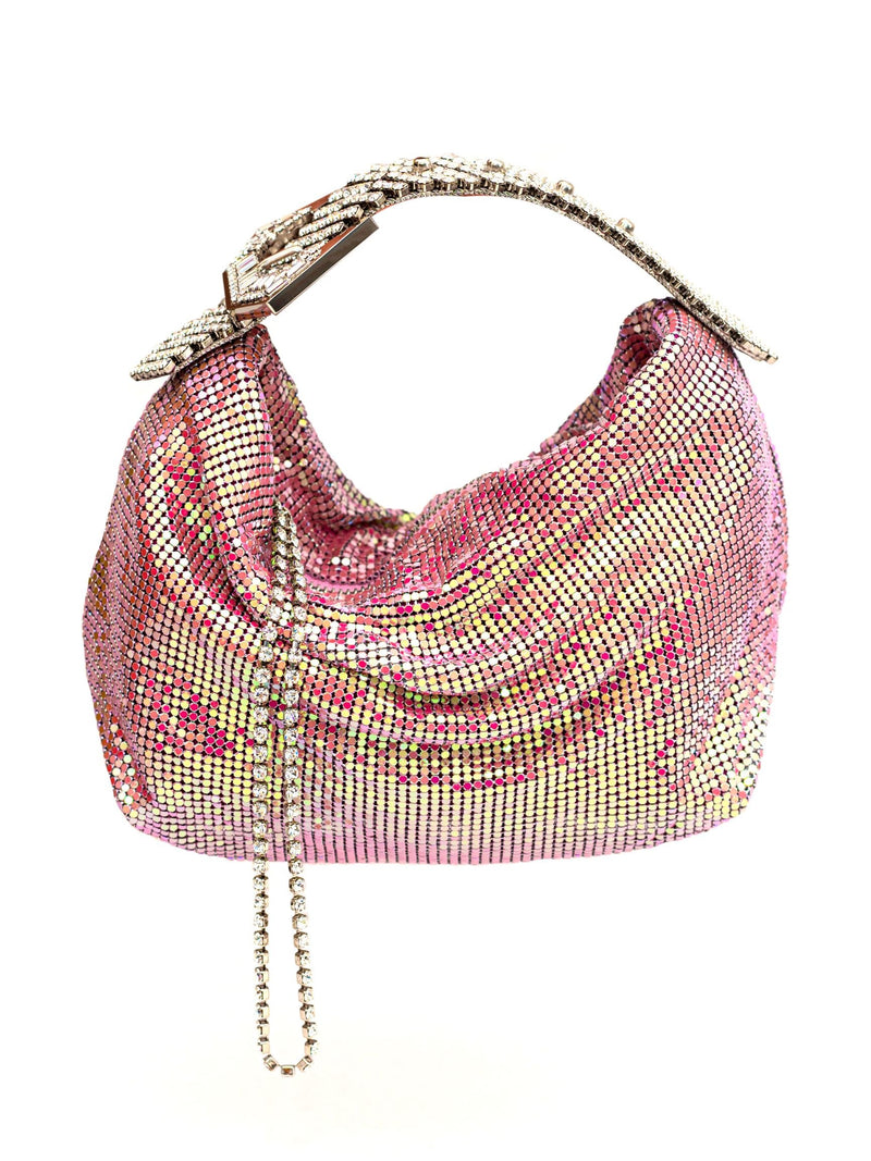 Bag- Jill Metal Mesh - Pink