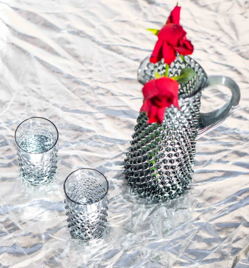 Grey Smoke Hobnail Tumbler