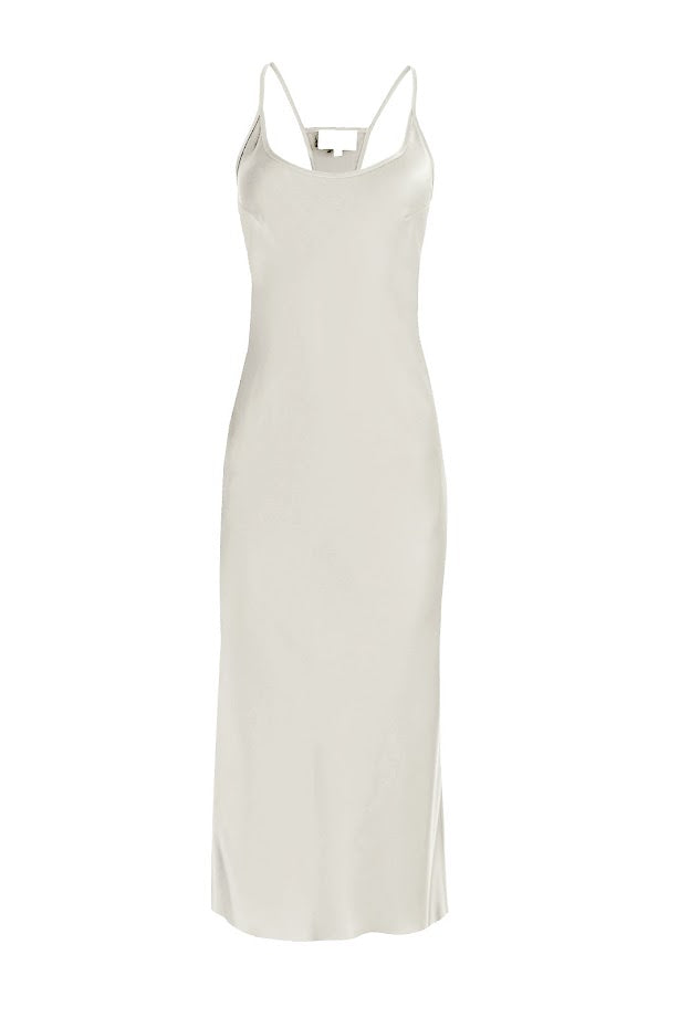 Helenita Dress - 30mm silk charmeuse- Ivory