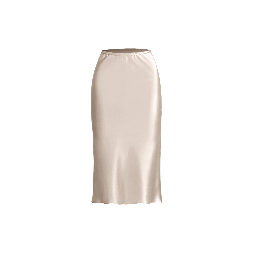 Slip Skirt-30mm Charmeuse-Champagne – Michelle Farmer