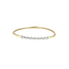 Bangle- Yellow Gold Stretch Bangle w/ Marquise Diamonds