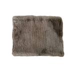 Rex Rabbit Fur Large Funnel Snood - Taupe