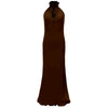 Lysandra Dress Silk Georgette Double Layer - Chocolate