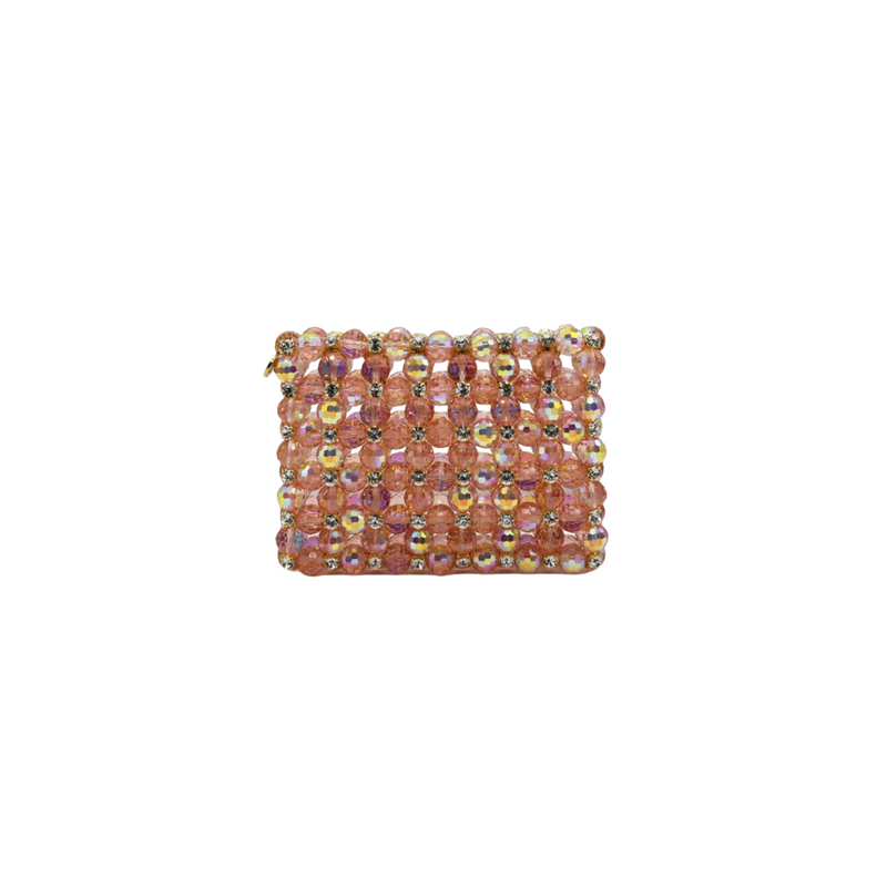 Mirage Crystal Mini Wallet- Rare Pink