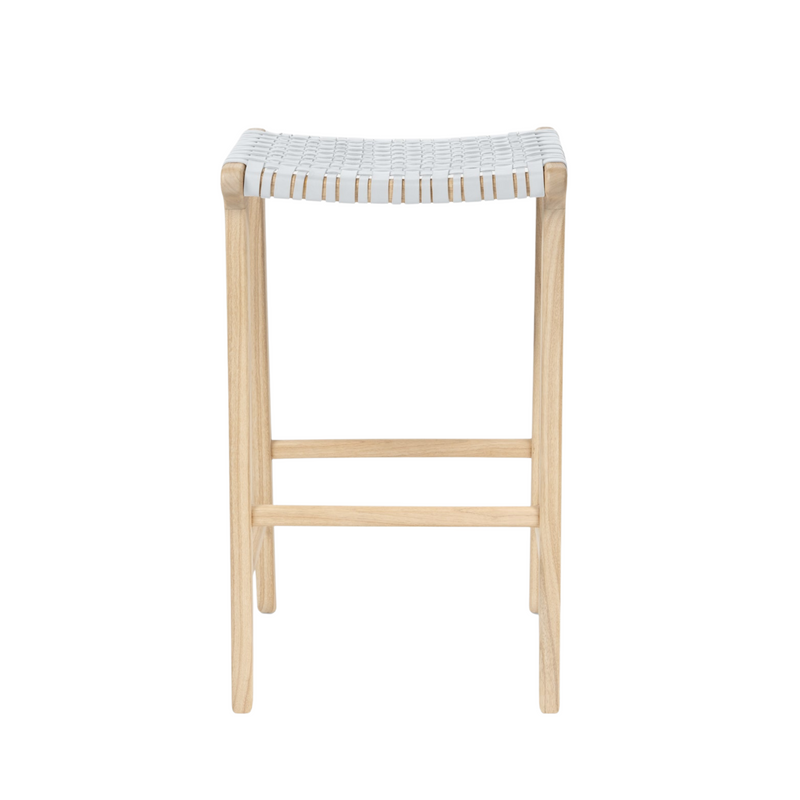 Percy Counter Stool White/Natural