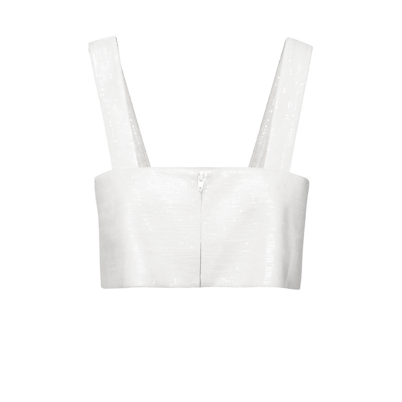 Dani Top - White Sequin